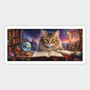 Kitten Wizard Sticker